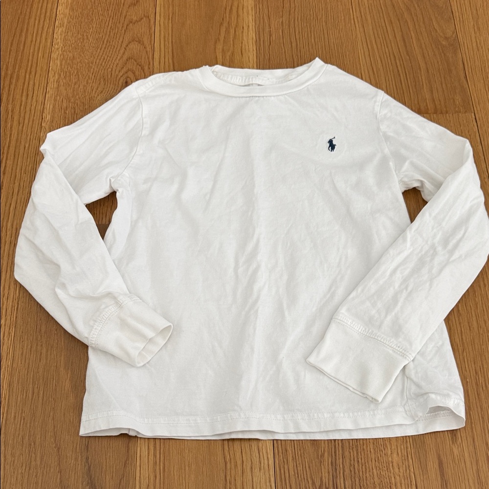 Polo by Ralph Lauren Kids Classic White Long Sleeve Shirt